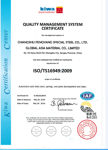 Kiwa System Certificate